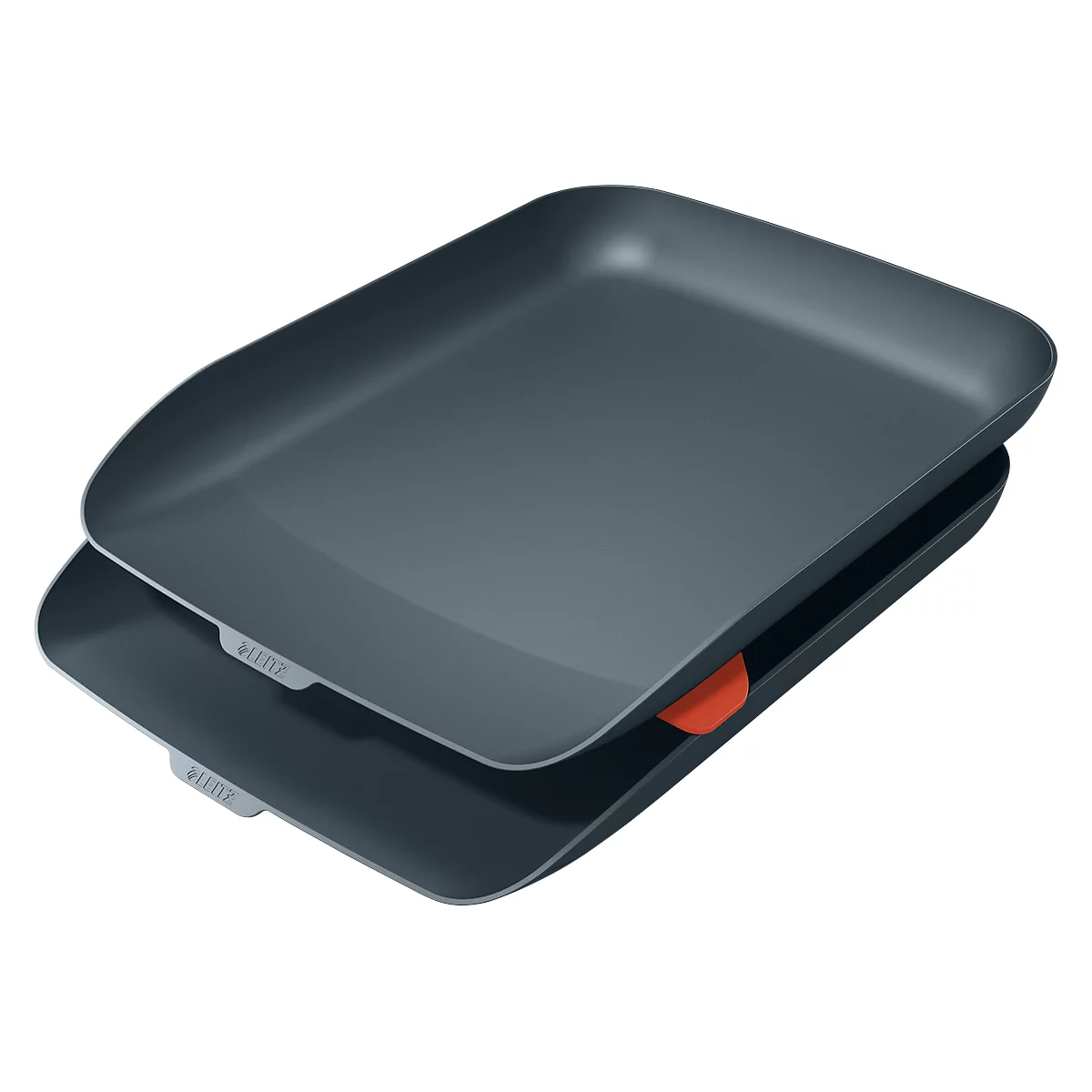 Leitz® Brievenbak Cosy, set van 2, voor A4-documenten, stapelbaar, grijs