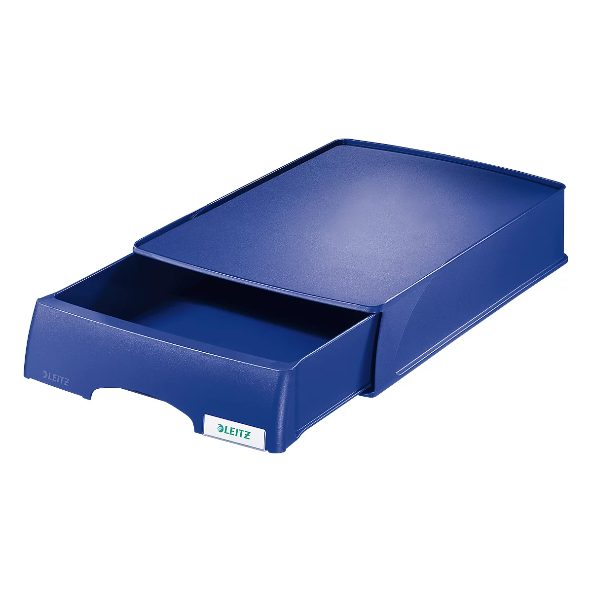 LEITZ® Brievenbak met lade Plus, A4, kunststof, 4 st., blauw