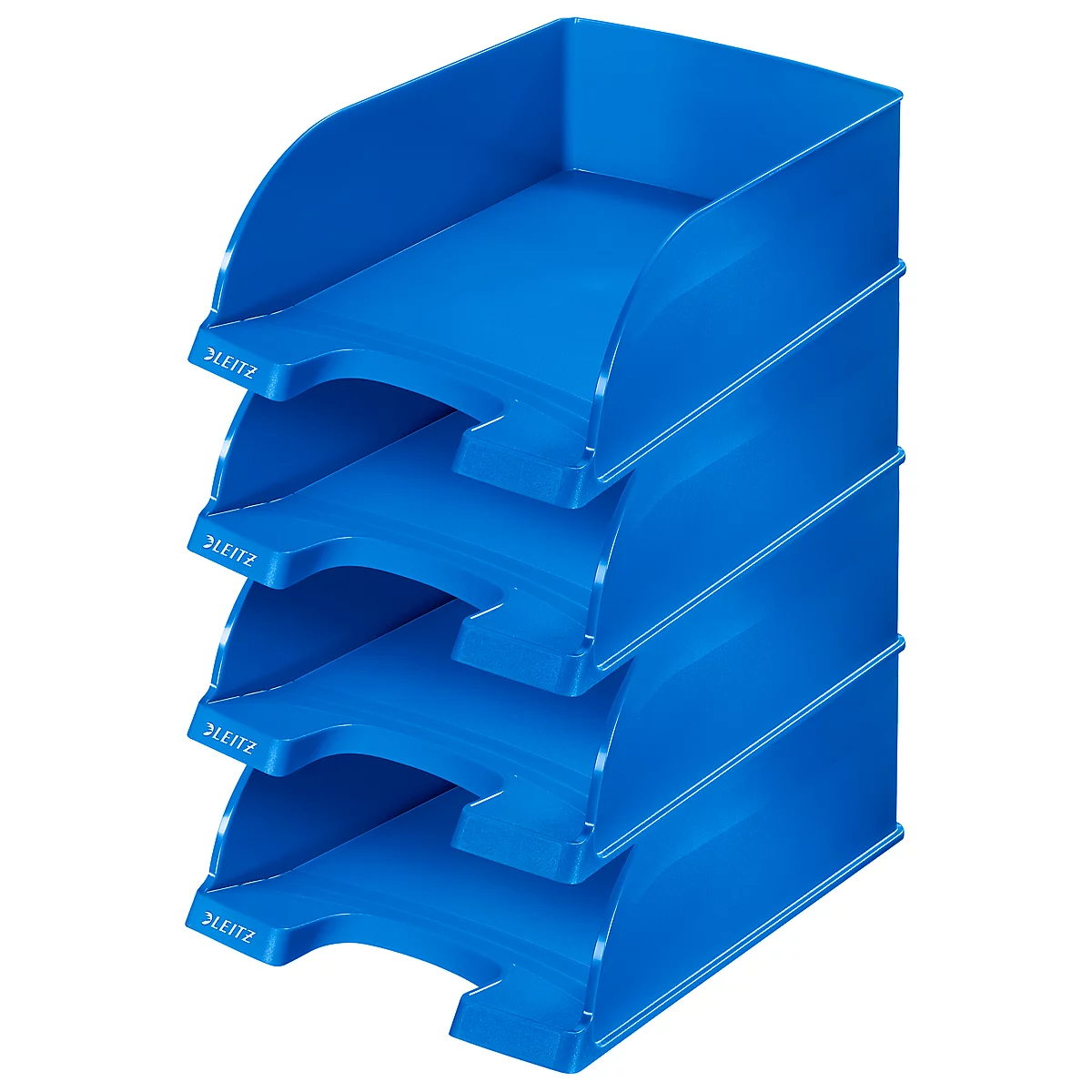LEITZ®brievenbak Plus Jumbo 5233, blauw, 4 stuks