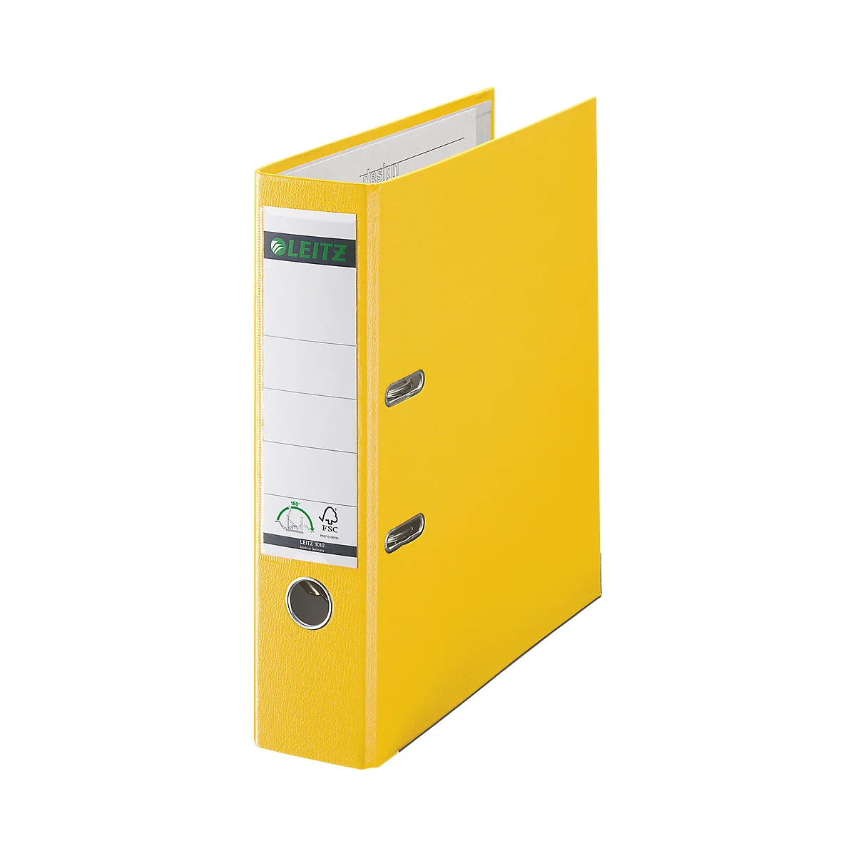 LEITZ® Classeur 1010, DIN A4, largeur dos 80 mm, 20 pièces, jaune
