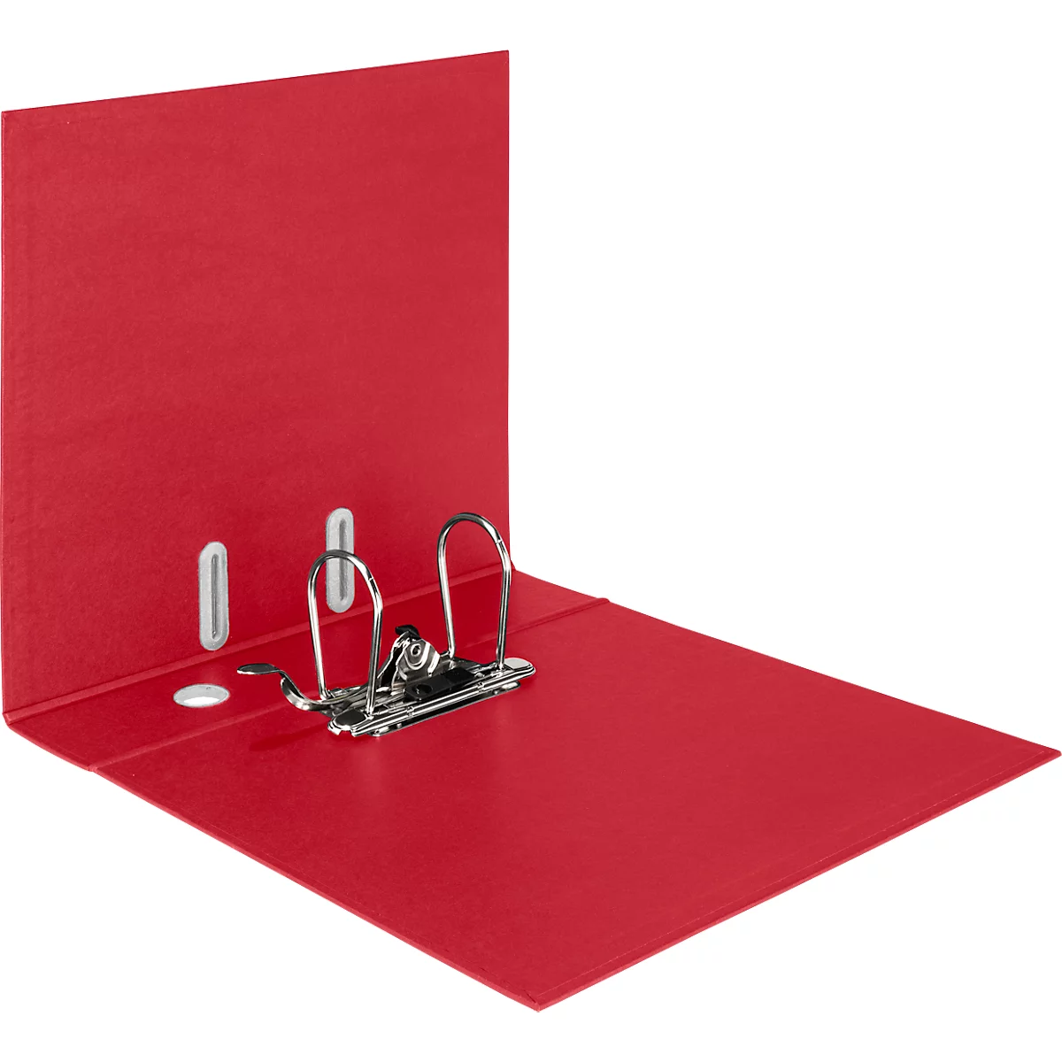 LEITZ® Classeur Recycle, A4, largeur dos 50 mm, mécanisme à levier 180°, étiquette dos &amp; trou de préhension, 100 % recyclable, rouge