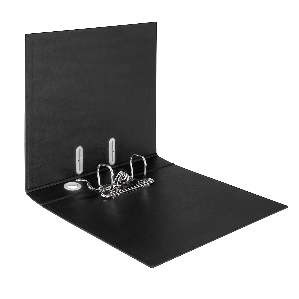 LEITZ® Classeur Recycle, DIN A4, Largeur de dos 80 mm, Mécanisme à levier 180°, Étiquette de dos &amp; Trou de poignée, 100 % recyclable, noir