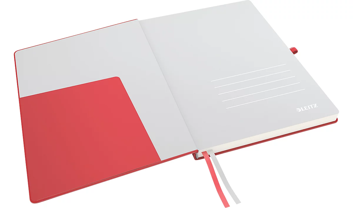 LEITZ® Complete Notizbuch 447100 DIN A4 kariert, rot