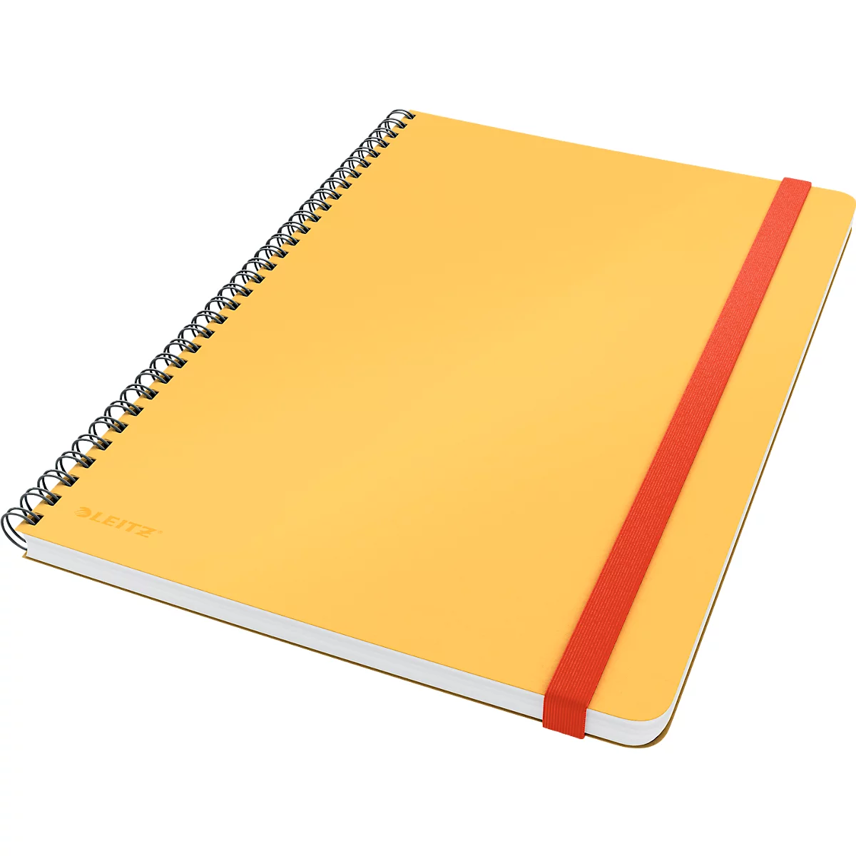 Leitz Cosy college notebook, DIN B5, vierkant, spiraalgebonden, 100 g/m² papier, 80 vel, geel