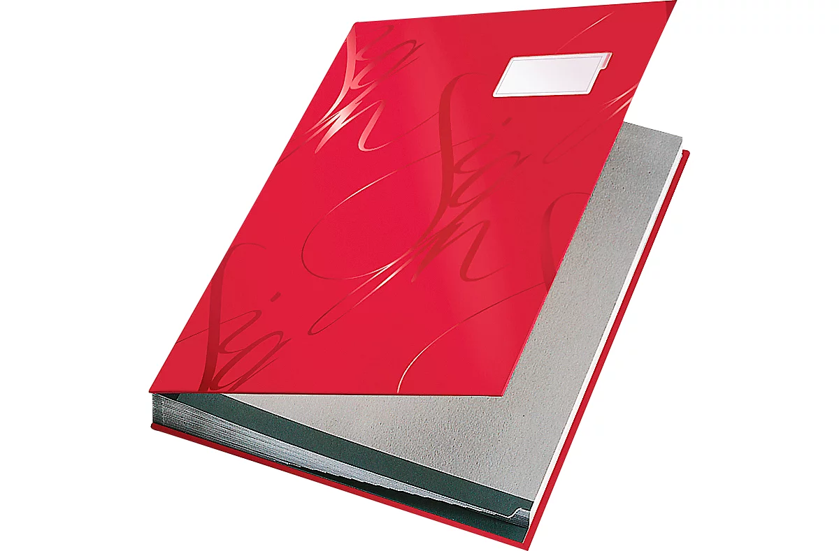 LEITZ® Design-Unterschriftenmappe 5745, 18 Fächer, Karton, rot
