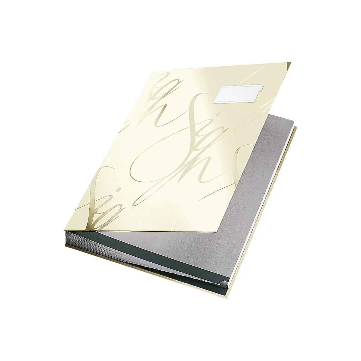 LEITZ® design-vloeiboek 5745, 18 waaiers, karton, wit