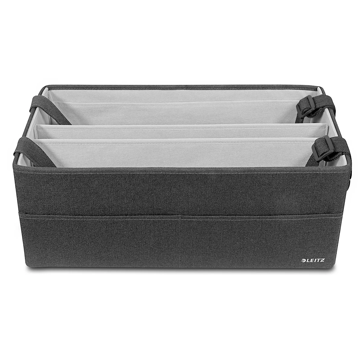 Leitz Desk Sharing Tasche kompakt, faltbar, 3 Fächer, für Laptops bis 14", samtgrau, 200 x 210 x 355 mm