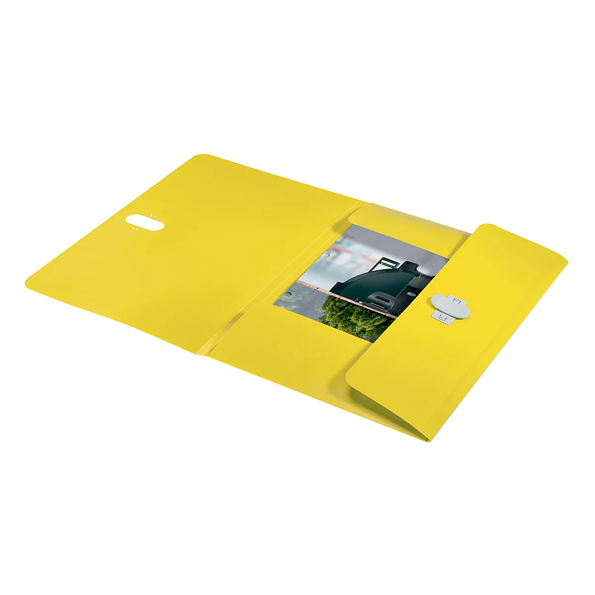 Leitz® documentenmap Recycle, A4, tot 150 vel, 3 kleppen, ondoorzichtig, 100% recyclebaar, Blauer Engel, kunststof, geel