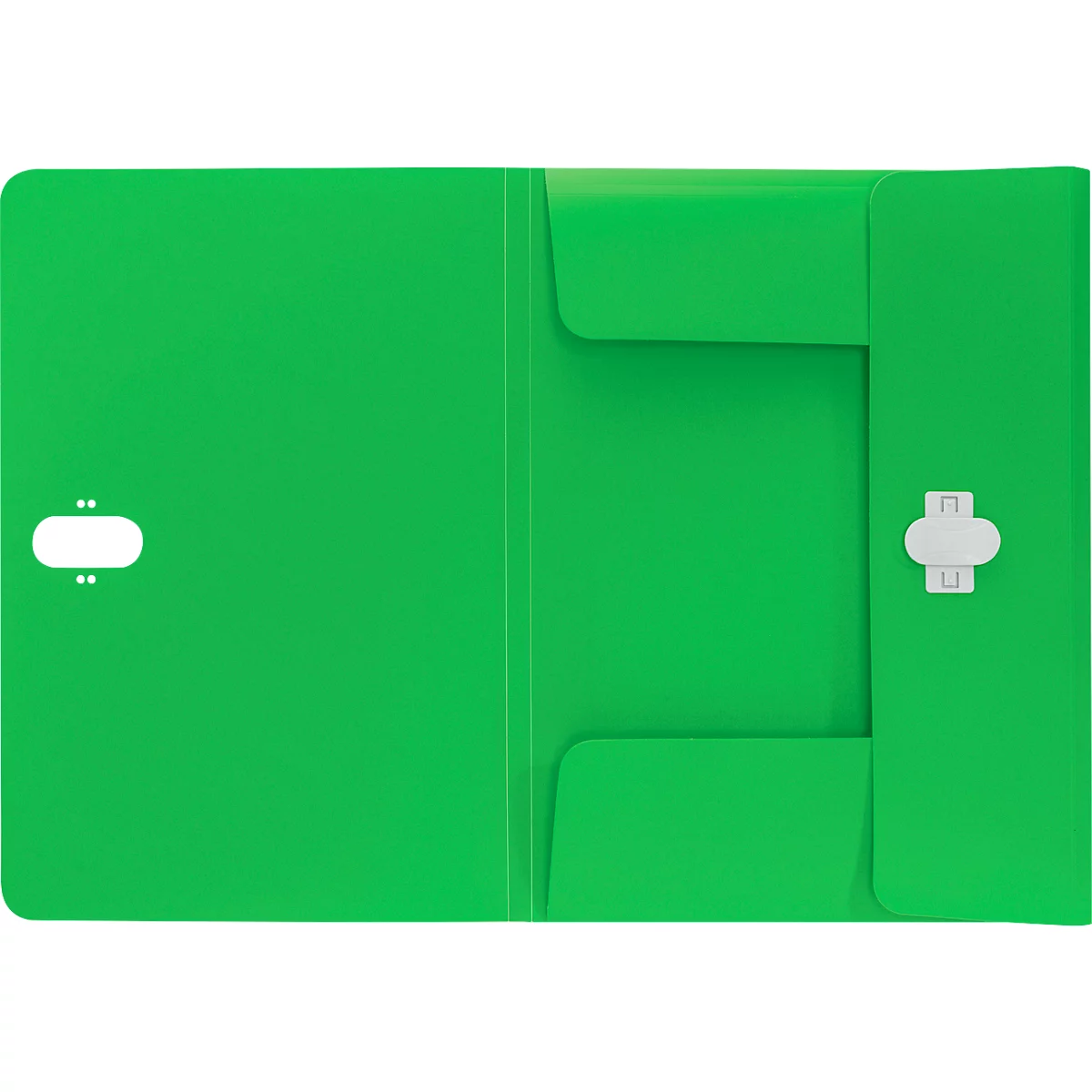 Leitz® documentenmap Recycle, A4, tot 150 vel, 3 kleppen, ondoorzichtig, 100% recyclebaar, Blauer Engel, kunststof, groen