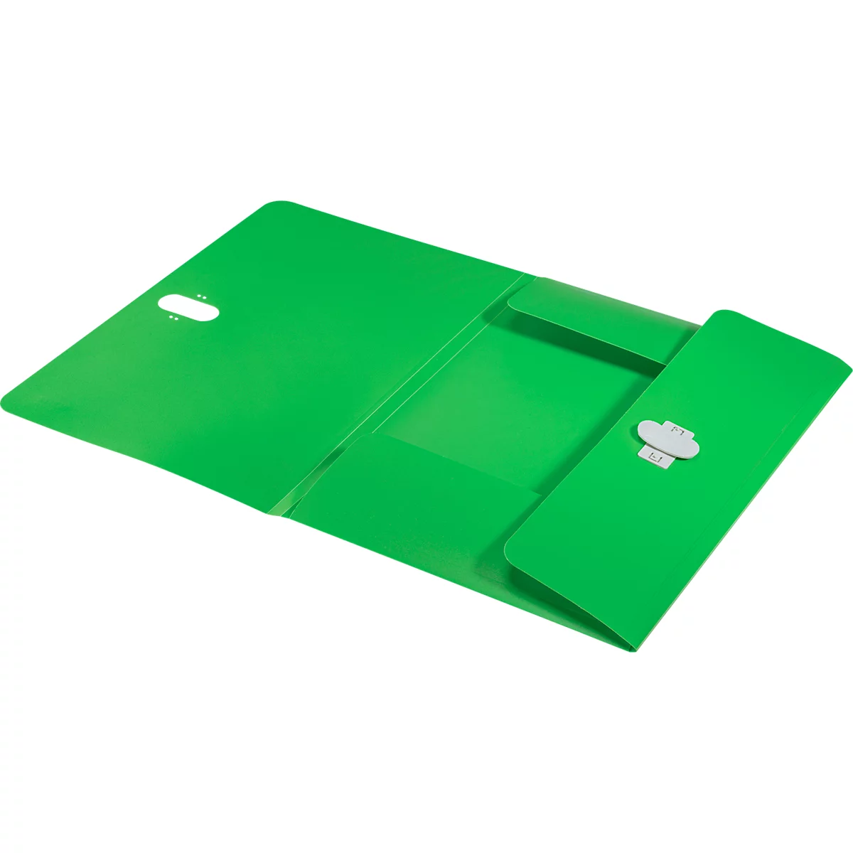 Leitz® documentenmap Recycle, A4, tot 150 vel, 3 kleppen, ondoorzichtig, 100% recyclebaar, Blauer Engel, kunststof, groen