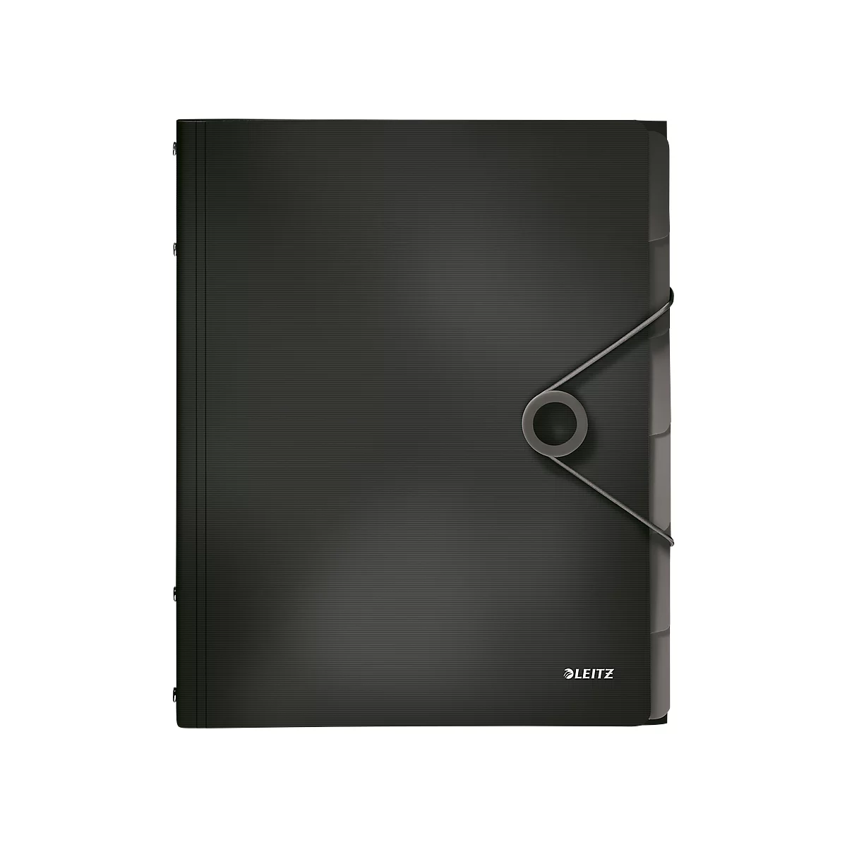 LEITZ® documentenmap Solid, A4, 3 flappen, 6 vakken, PP, zwart