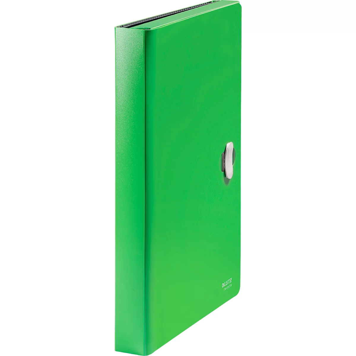 Leitz® Dokumentenmappe Recycle, A4, bis 250 Blatt, 5 Fächer & Ablagefach, blickdicht, 100 % recycelbar, Blauer Engel, Kunststoff, grün