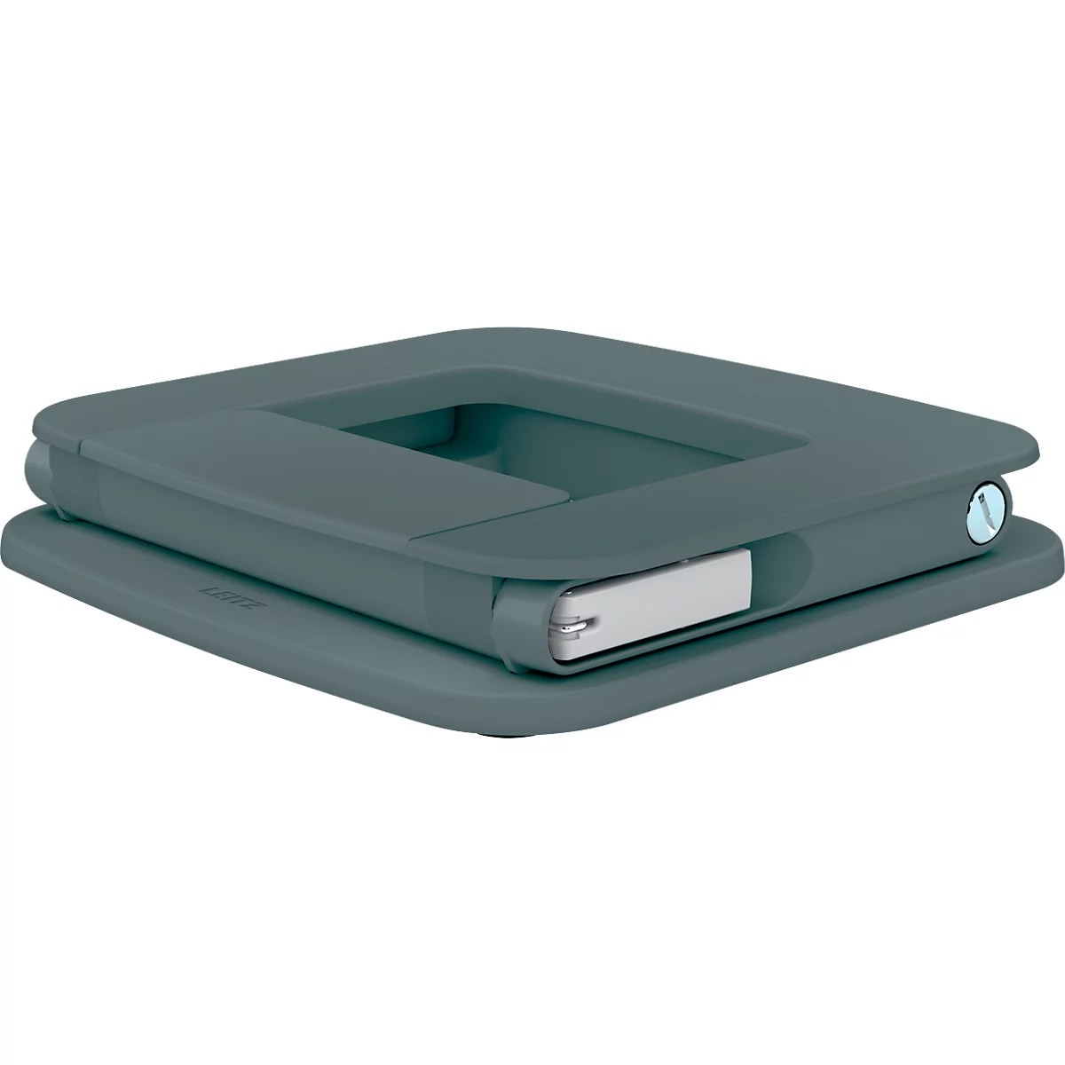 Leitz Ergo Laptopständer 6424-00-89, für 1 Laptop/Macbook 13-15", ergonomisch, zusammenklappbar, höhen- und winkelverstellbar, PCR, dunkelgrau