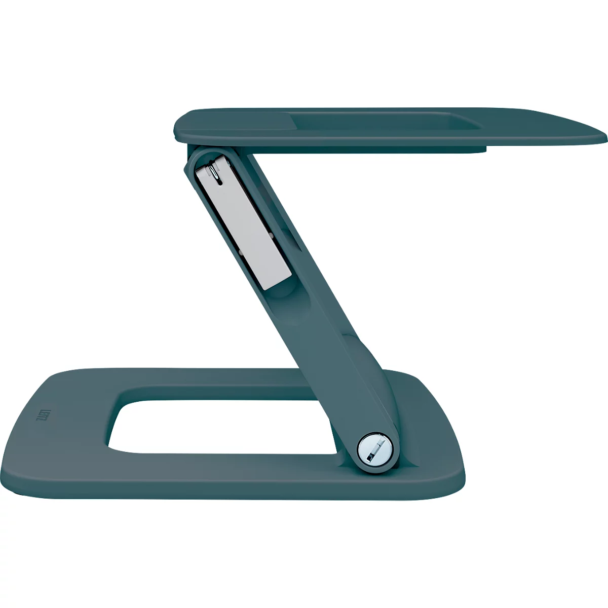 Leitz Ergo Laptopständer 6424-00-89, für 1 Laptop/Macbook 13-15", ergonomisch, zusammenklappbar, höhen- und winkelverstellbar, PCR, dunkelgrau