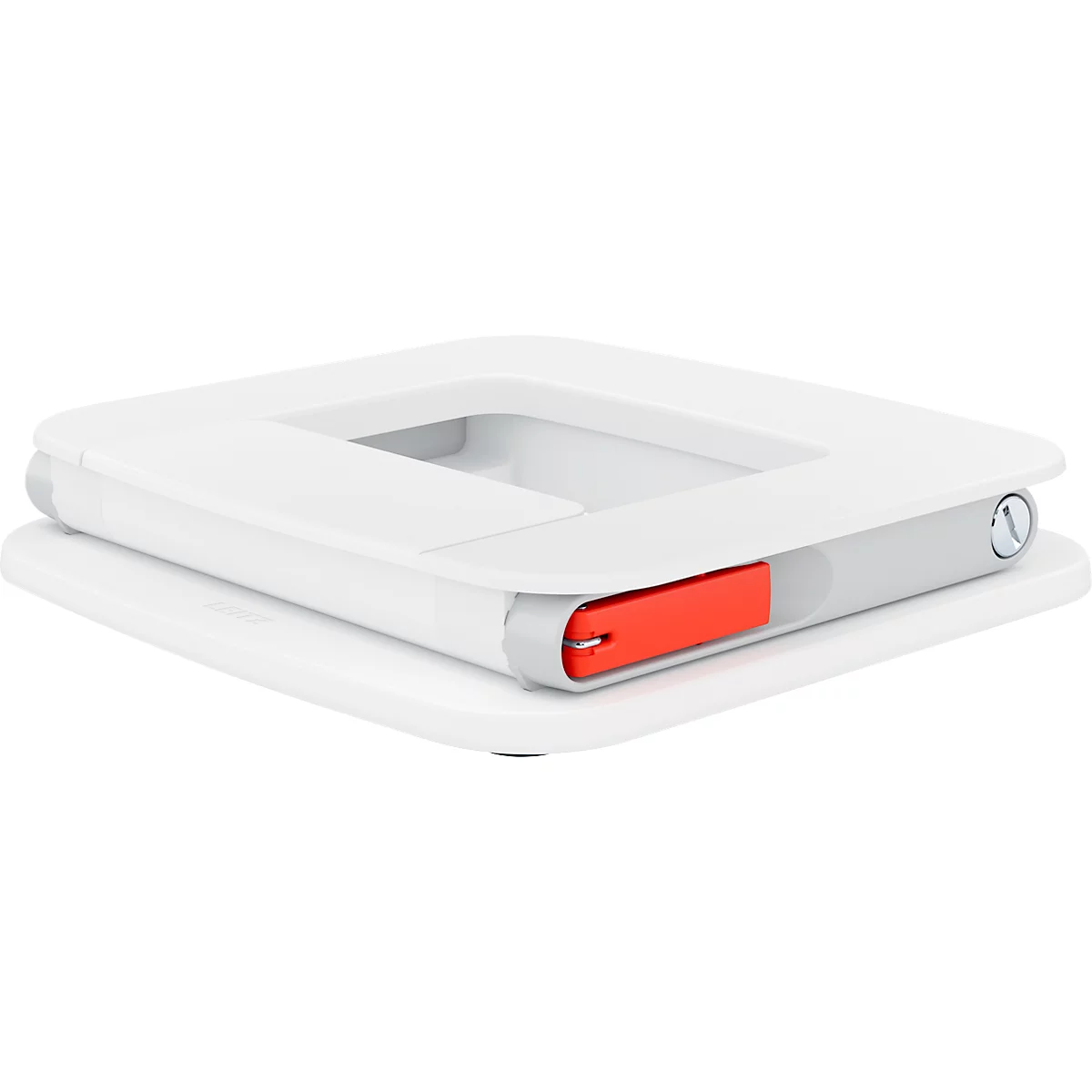 Leitz Ergo Laptopständer 6424-00-89, für 1 Laptop/Macbook 13-15', ergonomisch, zusammenklappbar, höhen- und winkelverstellbar, PCR, weiß