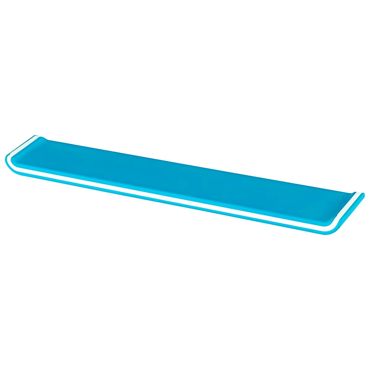 LEITZ® Ergo WOW polssteun voor toetsenborden, ergonomisch, 2-staps hoogteverstelbaar, L 437 x B 71 x H 21 mm, wit/blauw