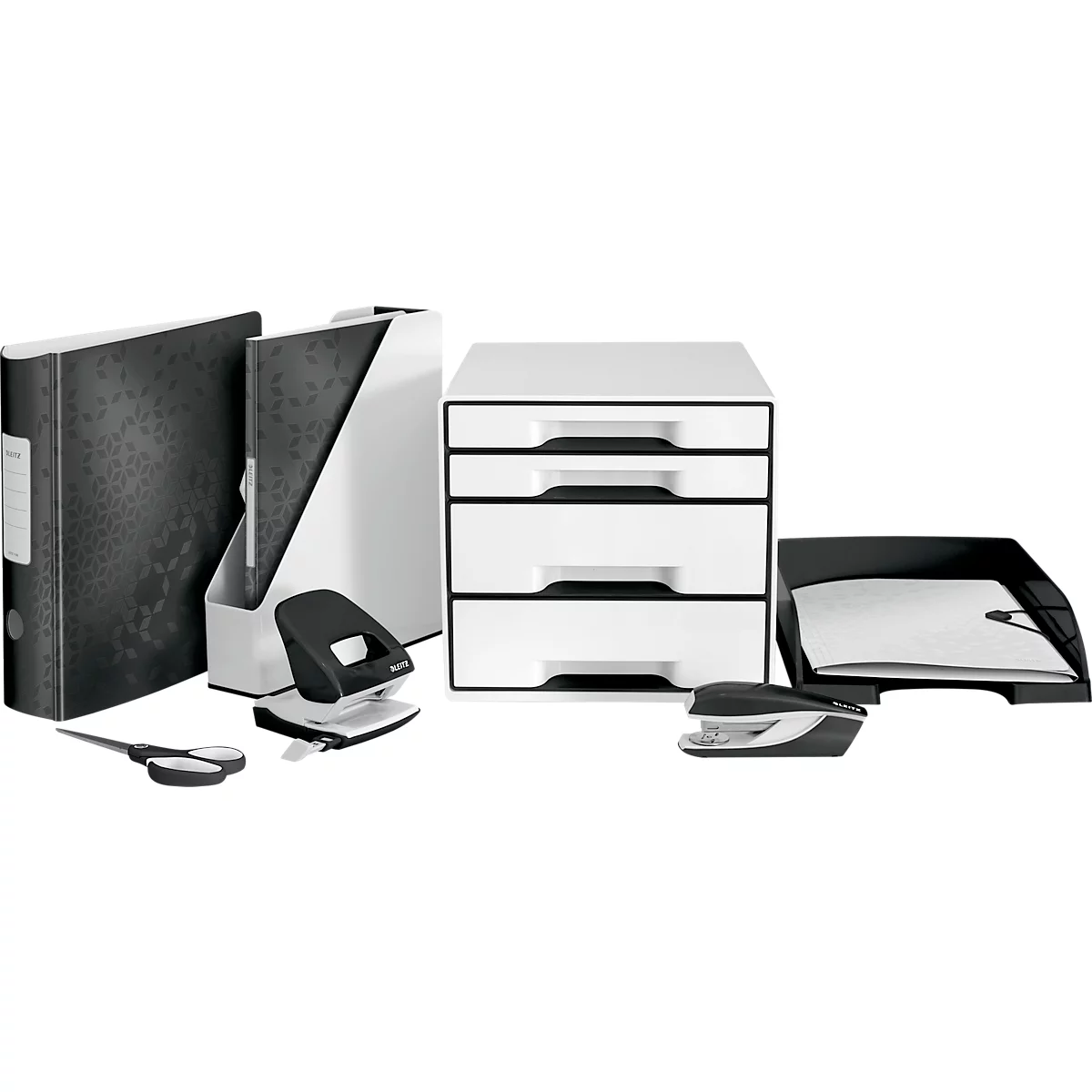 LEITZ® Heftgerät NeXXt Series 5502, Metall, schwarz hochglanz