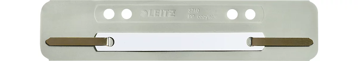 LEITZ® Heftstreifen, Polypropylen, DIN A5, 25 Stück, grau
