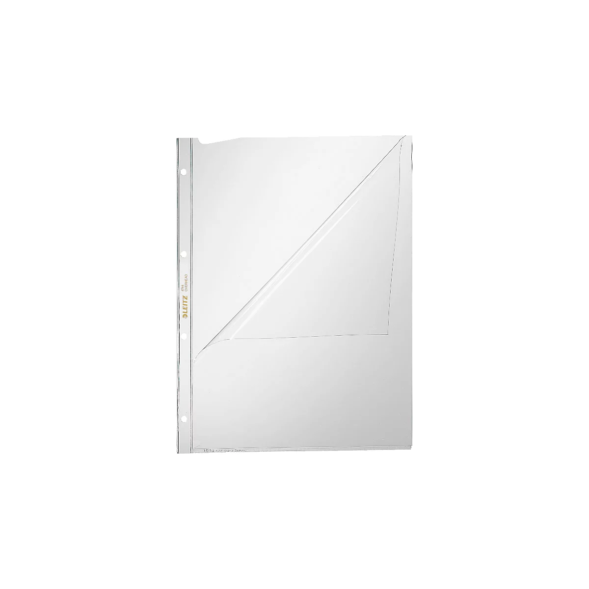 LEITZ insteekhoesje 4744, A4, bovenaan en links open, 10 stuks, glashelder, transparant