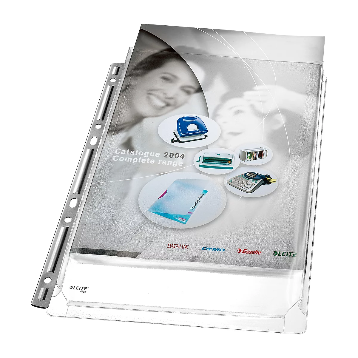 LEITZ insteekhoesje Maxi Stabiel 4755, A4, bovenaan open, 3 stuks