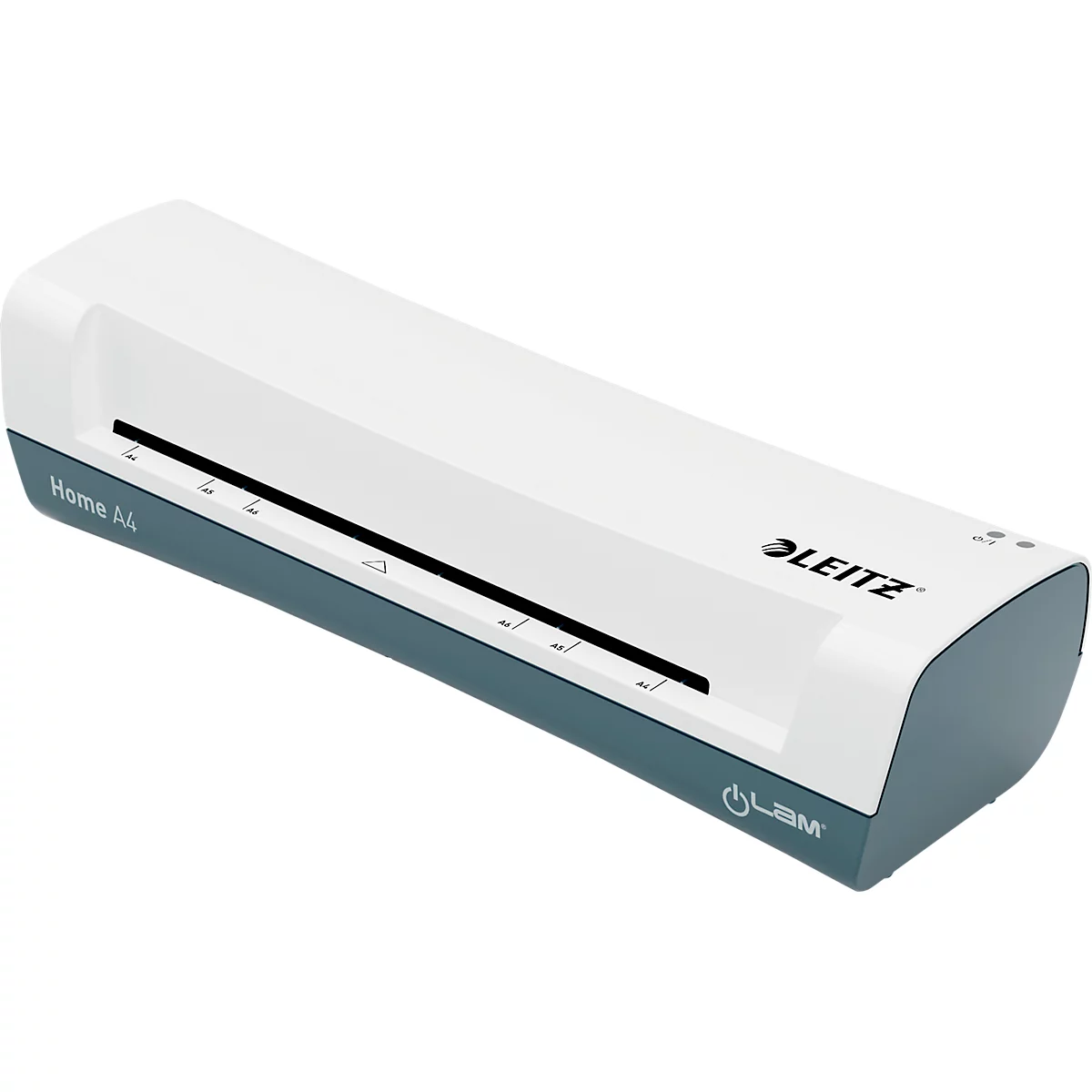 Leitz lamineermachine iLAM Home A4 EU, tot A4, voor folies met een dikte van 75-125 µm, 300 mm/min, incl. film starter kit, wit-grijs