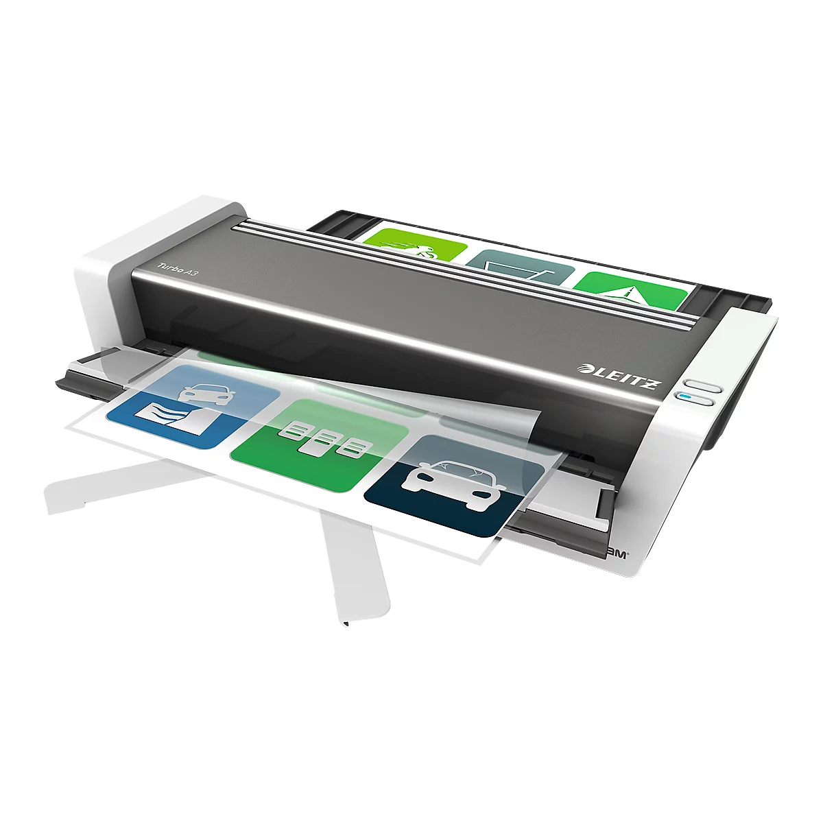 Leitz Laminiergerät iLAM touch 2 Turbo A3, Laminierzeit 20 Sek., 1 Min. Aufwärmzeit