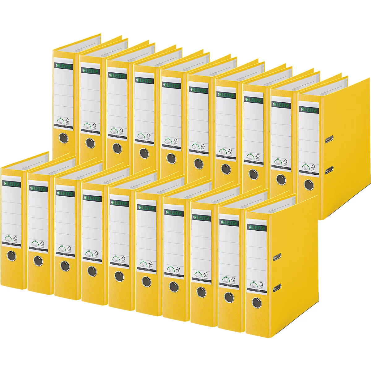 LEITZ® Map 1010, DIN A4, rugbreedte 80 mm, 20 stuks, geel