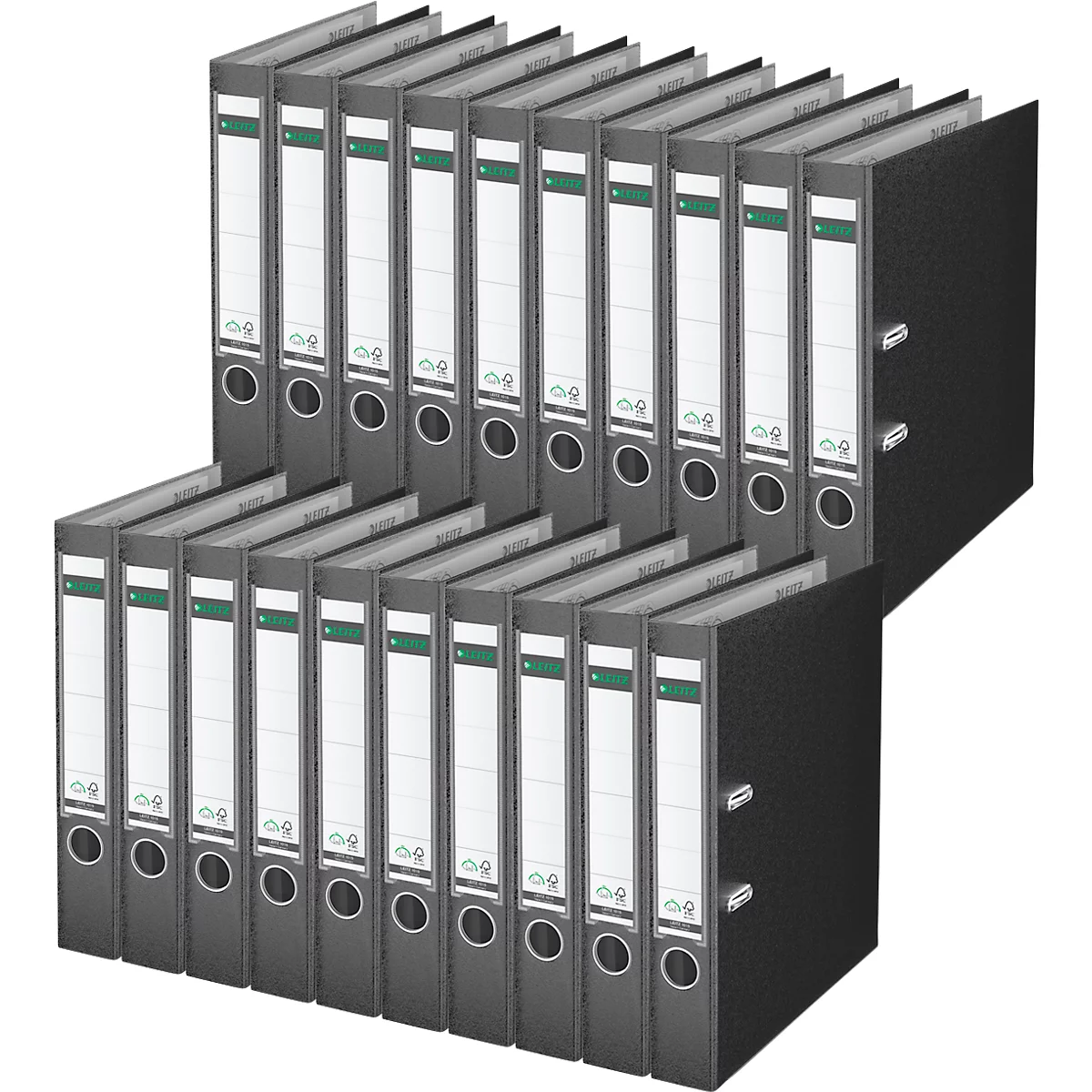 LEITZ® Map 1015, DIN A4, rugbreedte 52 mm, 20 stuks, zwart
