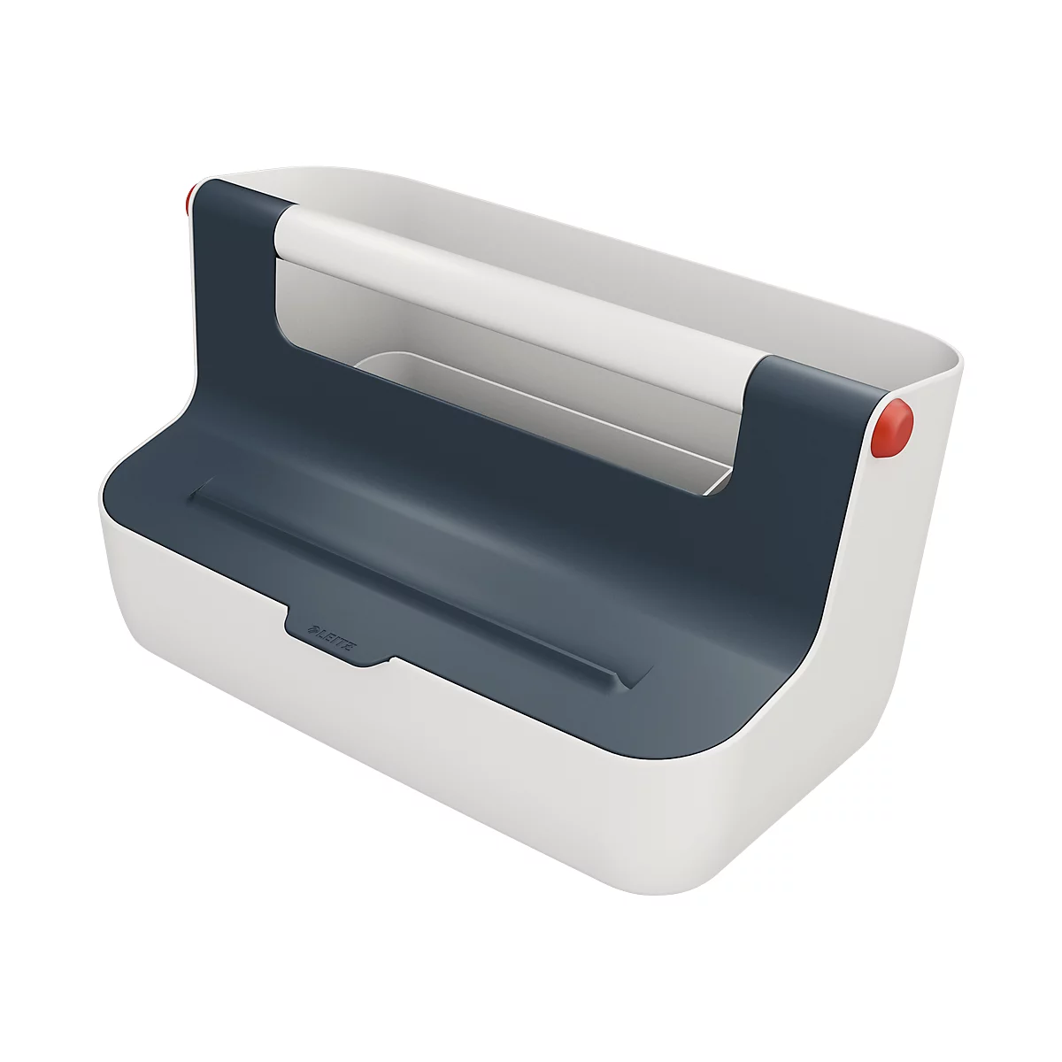 Leitz® mobiele opbergdoos Cosy, draaggreep &amp; deksel, tot A4, grijs