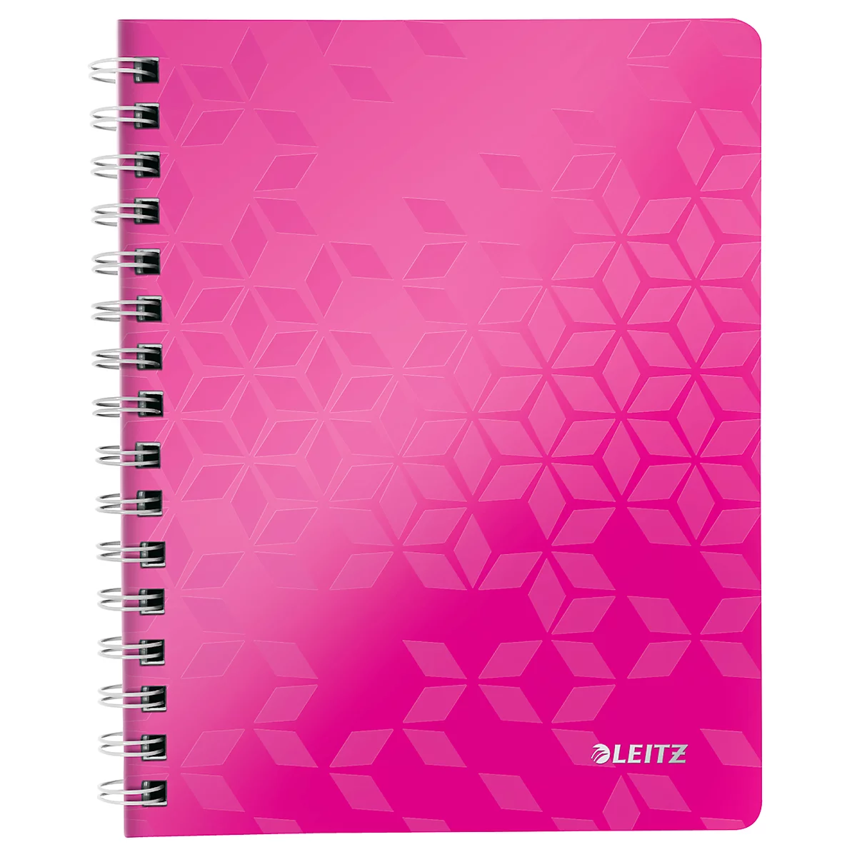 LEITZ notitieboekje WOW 4641, A5, geruit, roze