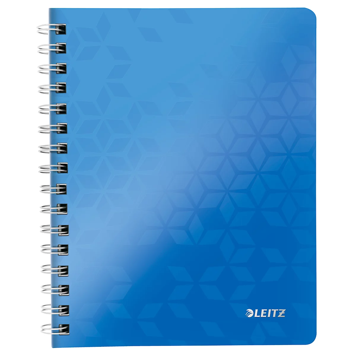 LEITZ Notizbuch WOW 4641, DIN A5, kariert, blau