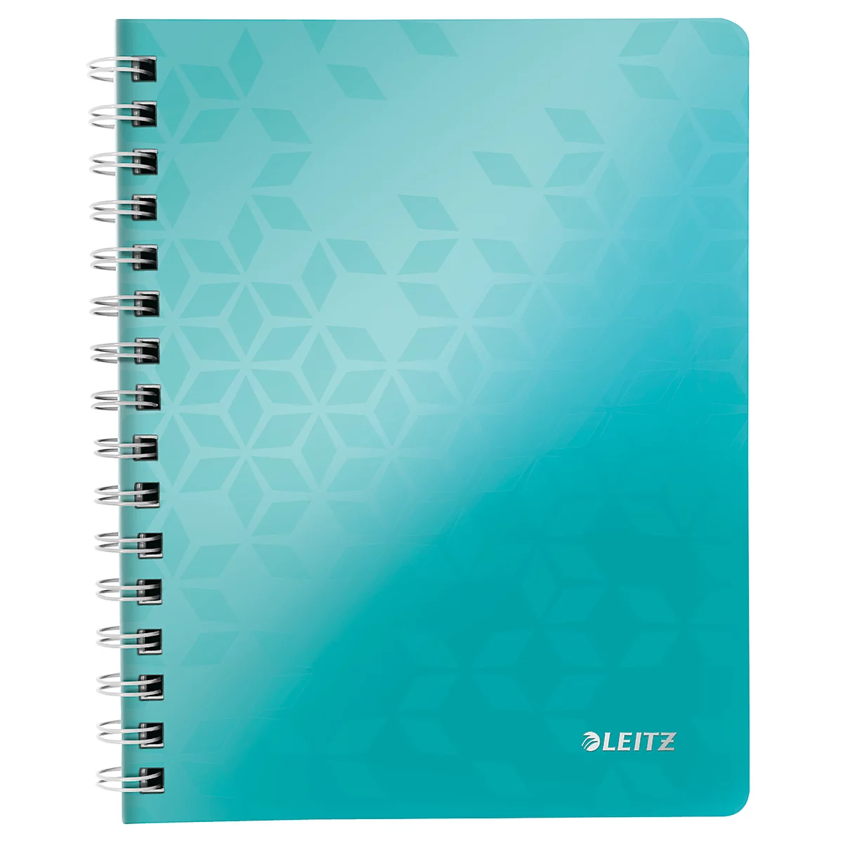 LEITZ Notizbuch WOW 4641, DIN A5, kariert, eisblau