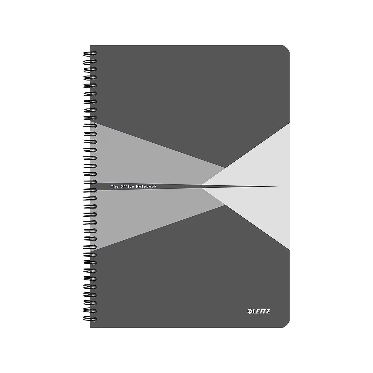 LEITZ® Office Collegeblock 449500 DIN A4, PP, kariert, grau