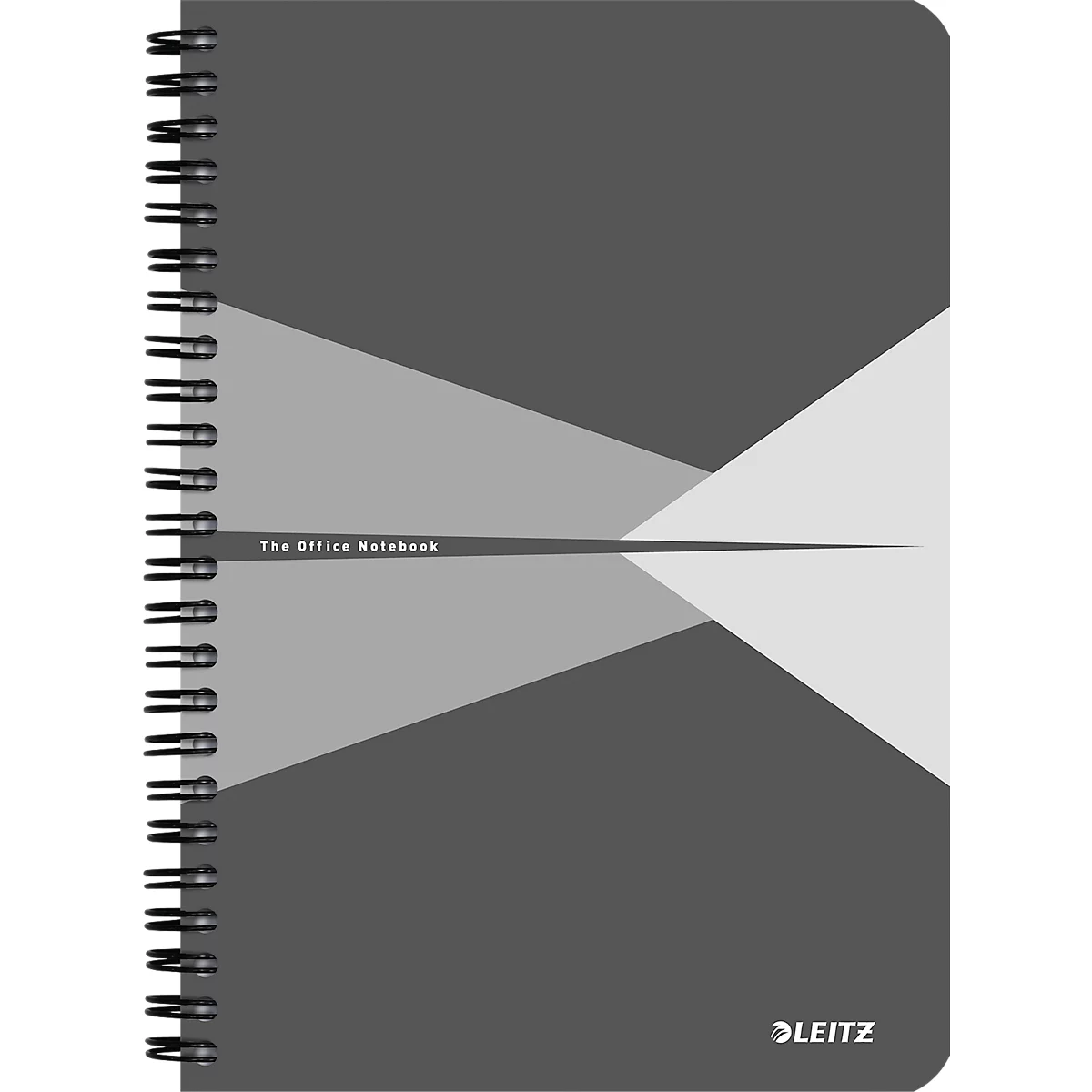 LEITZ® Office Collegeblock 449800 DIN A5, PP, kariert, grau