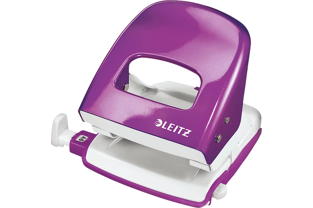 LEITZ® office punch 5008 Wow, violeta metálico
