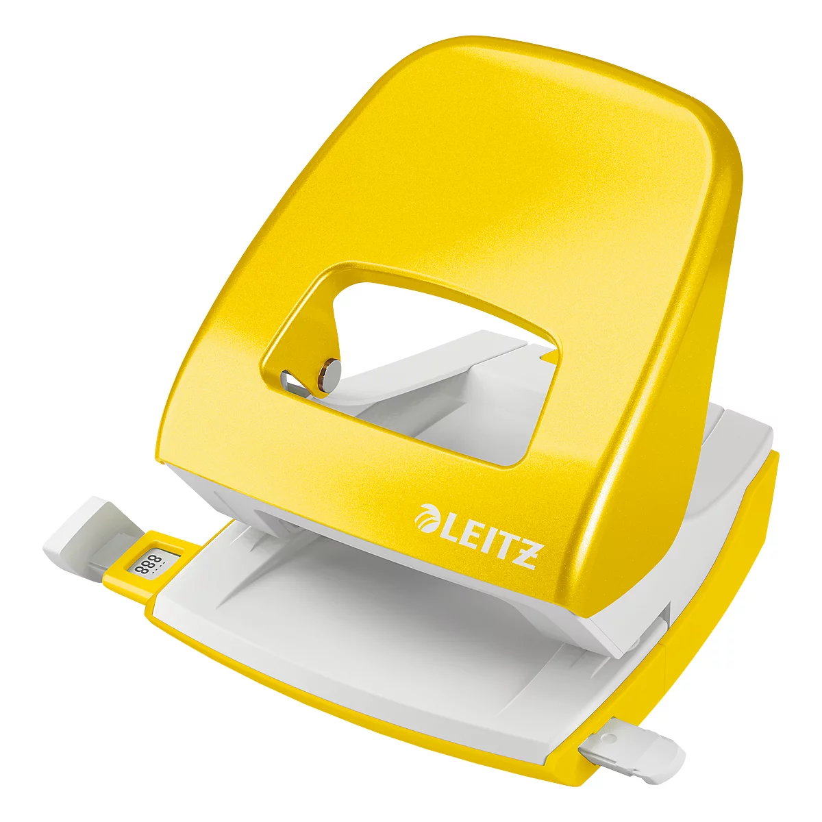 LEITZ® office punch NeXXt Serie 5008, metal, amarillo