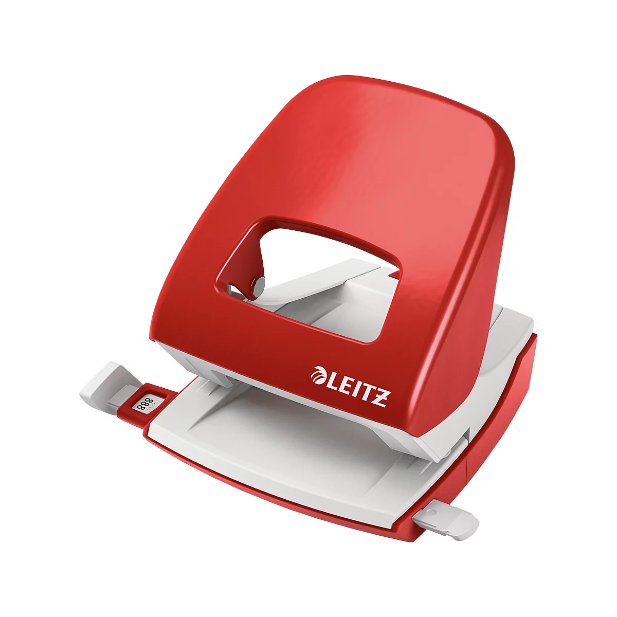 LEITZ® office punch NeXXt serie 5008, metal, rojo