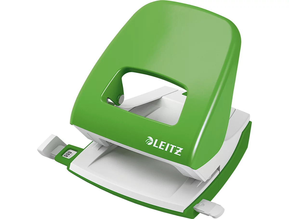 LEITZ® office punch NeXXt Serie 5008, metal, verde