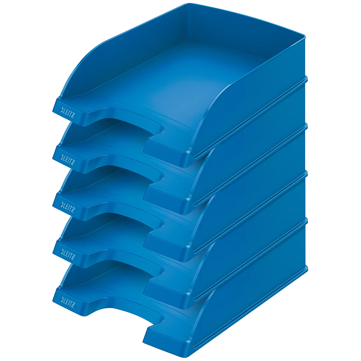 LEITZ® Opbergmand standaard 5227, kunststof, 5 stuks, blauw