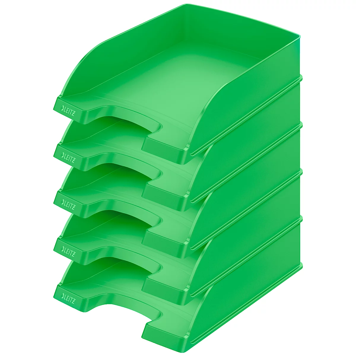 LEITZ® Opbergmand standaard 5227, kunststof, 5 stuks, groen