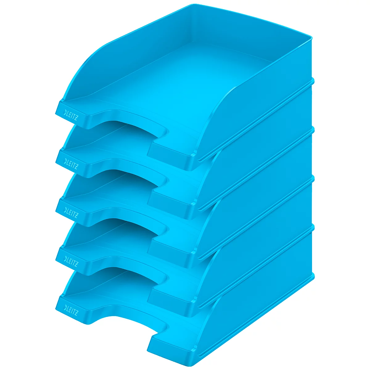 LEITZ® Opbergmand standaard 5227, kunststof, 5 stuks, lichtblauw