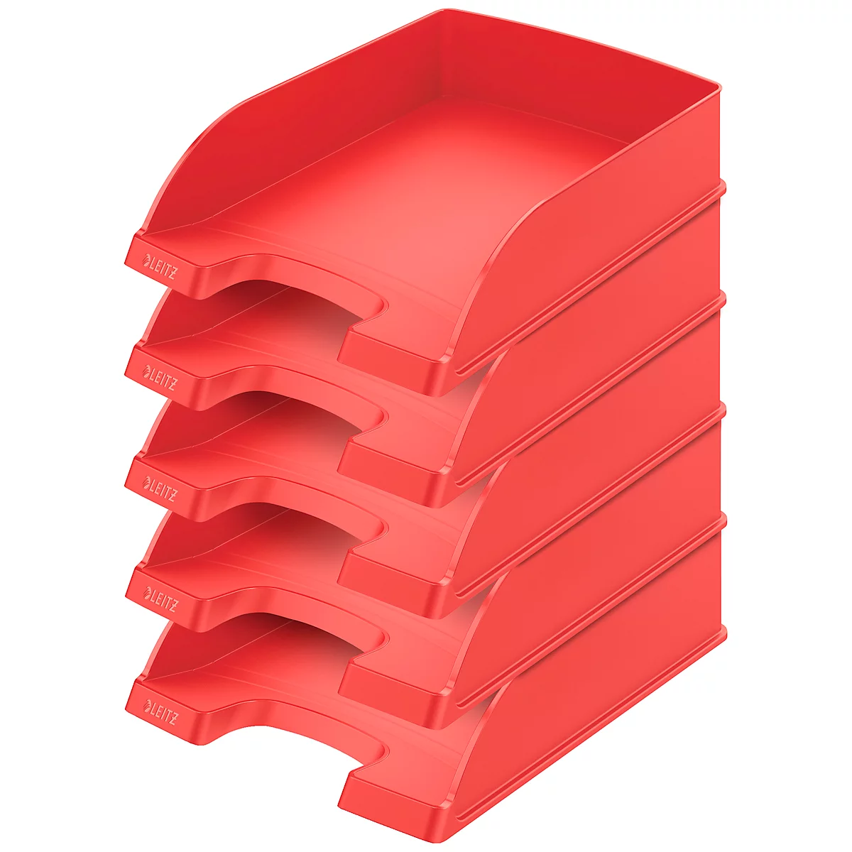 LEITZ® Opbergmand standaard 5227, kunststof, 5 stuks, rood