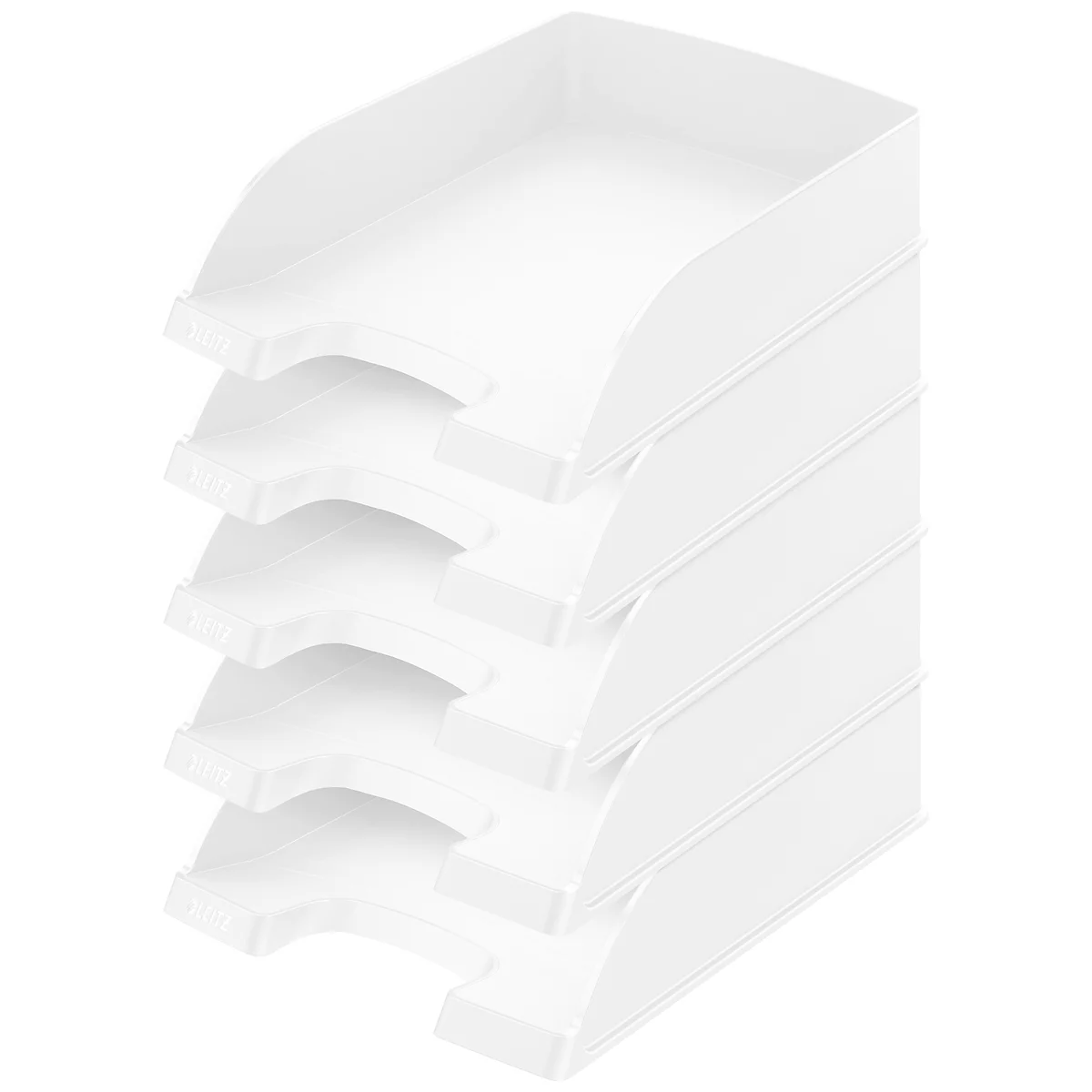 LEITZ® Opbergmand Standaard 5227, kunststof, 5 stuks, wit