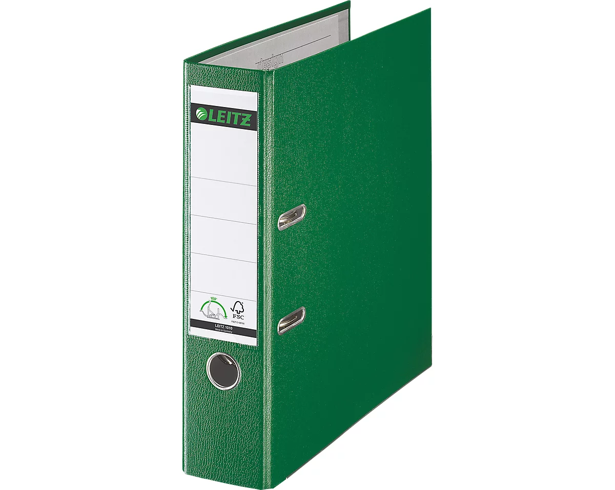 LEITZ® ordner 1010, A4, rugbreedte 80 mm, groen