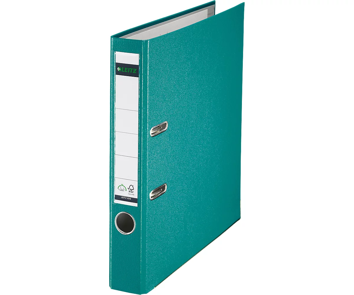 LEITZ® ordner 1015, A4, rugbreedte 52 mm, turquoise
