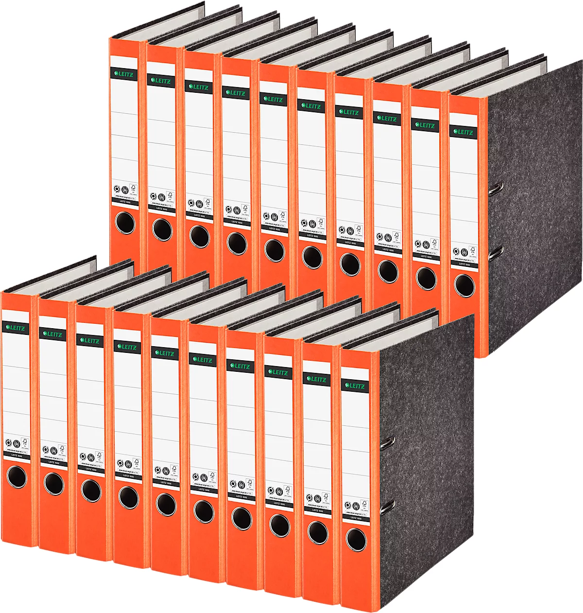 LEITZ® ordner 1050, A4, rugbreedte 52 mm, 20 stuks, oranje
