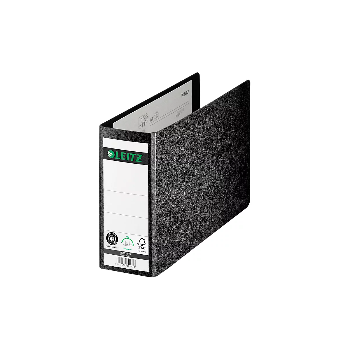 LEITZ® Ordner 1076, A5 quer,Rückenbreite 80 mm, Karton