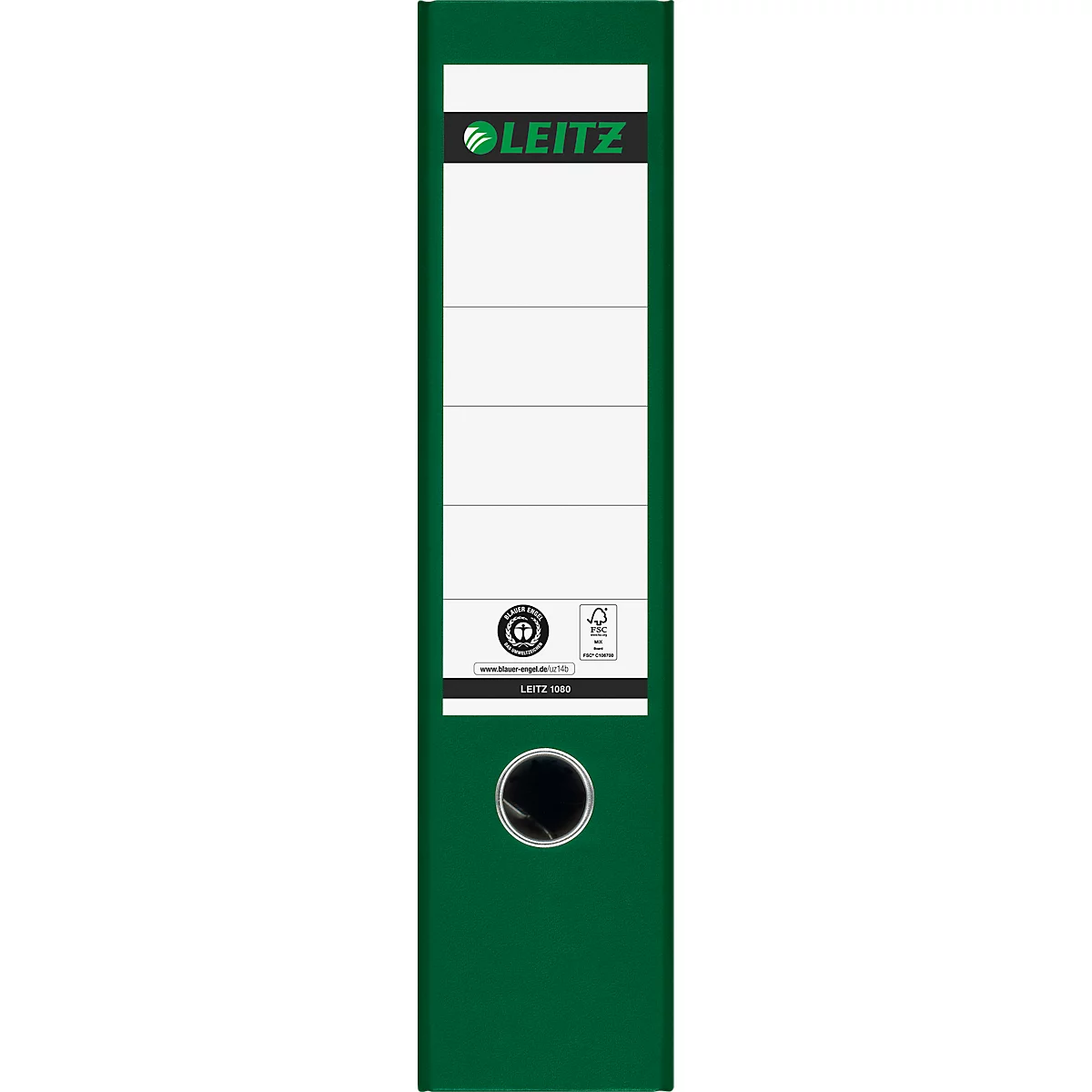 LEITZ® ordner 1080, A4, rugbreedte 80 mm, groen