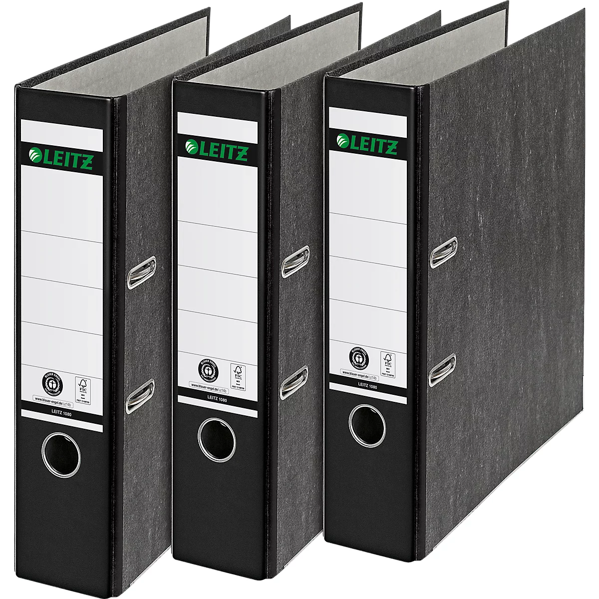 LEITZ® ordner 1080, A4, rugbreedte 80 mm, zwart