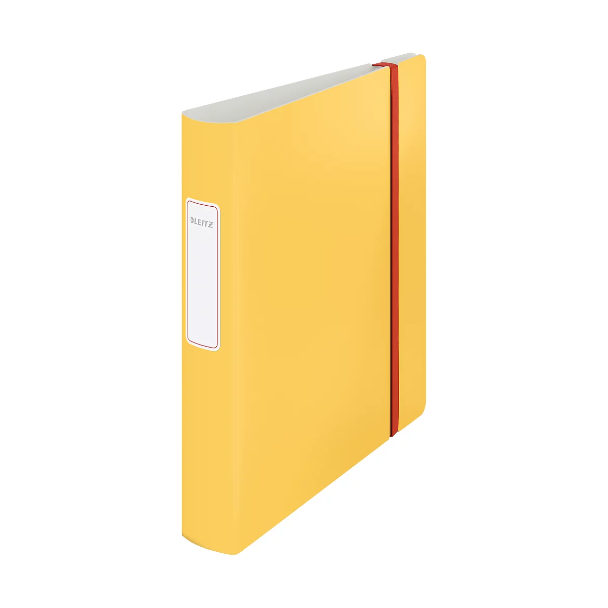 Leitz® ordner 180° Active Cosy, A4, rugbreedte 65 mm, 180° hefboommechanisme, gelijmd rugetiket &amp; elastiek, geel